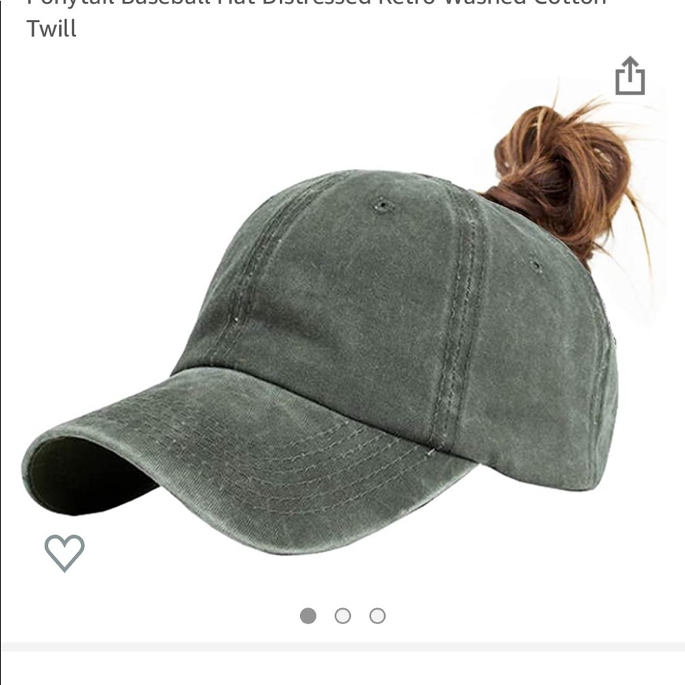 Baseball Hat with High Ponytail